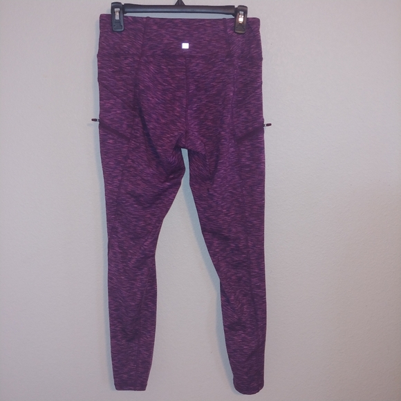zobha Heathered leggings side zippers key pocket - Picture 2 of 8